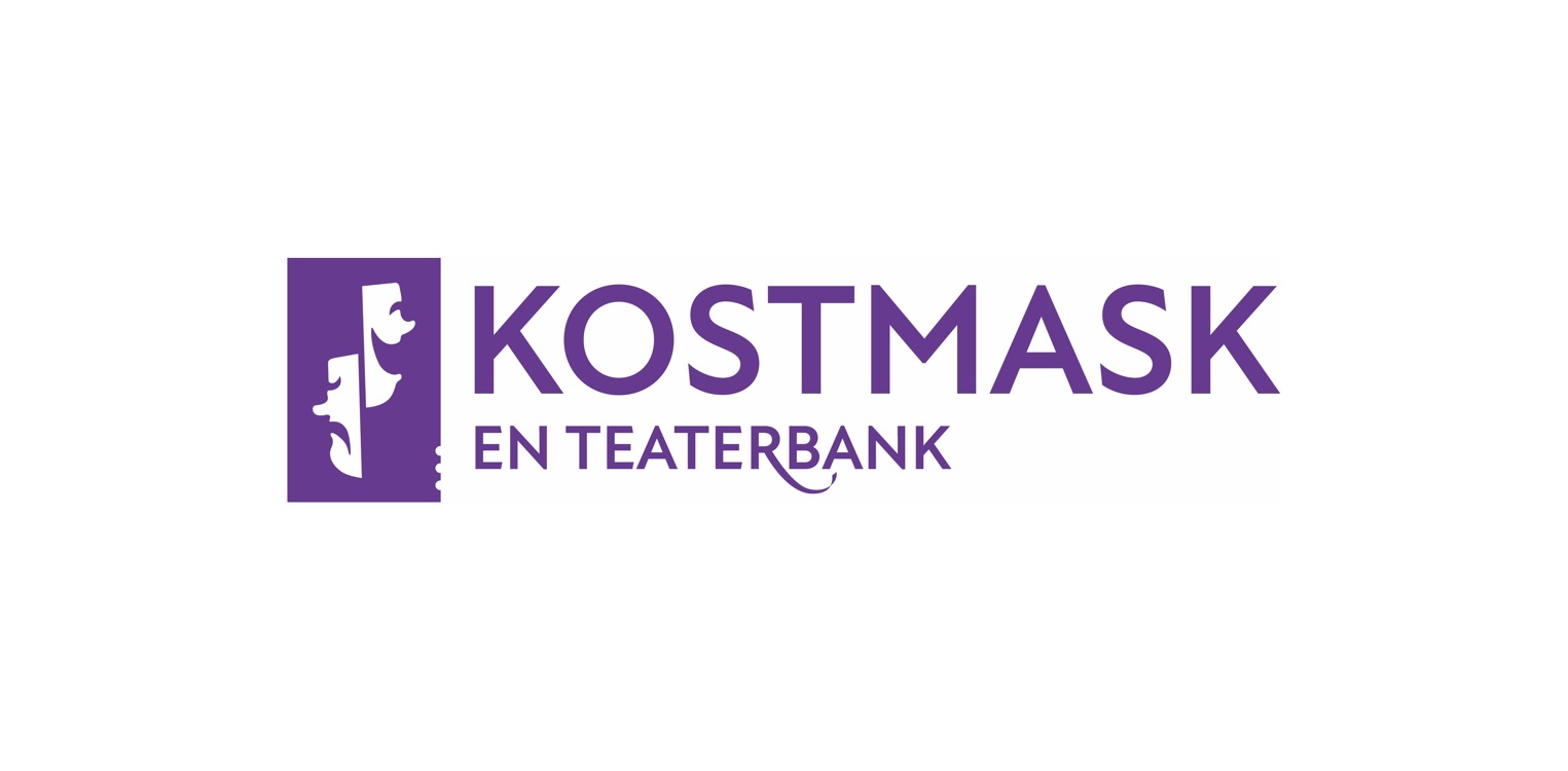 Kostmask en teaterbank logo